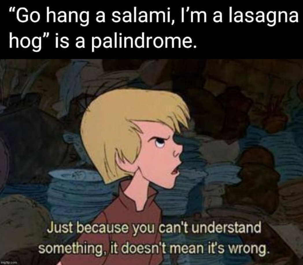 Palindrome | image tagged in repost | made w/ Imgflip meme maker