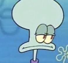 Squidward seriously Blank Meme Template