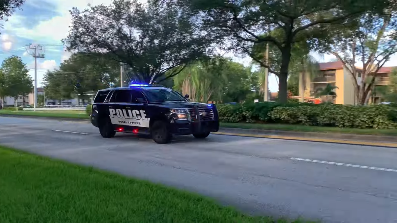 police car responding Blank Meme Template