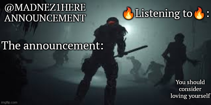 High Quality Madnez1shere Announcement (2024 oct) Blank Meme Template