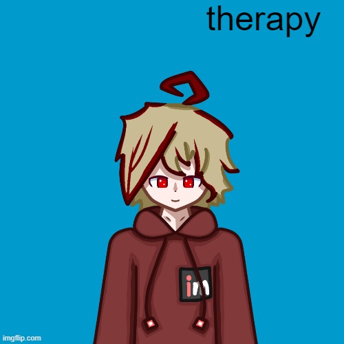 Nobody is safe | therapy | image tagged in blank weezer blue album edit | made w/ Imgflip meme maker