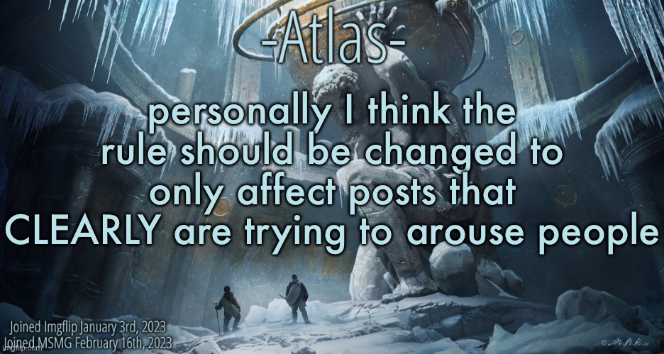it’s way too loose of a term and could affect a bunch of posts even if they aren’t bad necessarily | personally I think the rule should be changed to only affect posts that CLEARLY are trying to arouse people | image tagged in silver announcement template 11 0 template | made w/ Imgflip meme maker