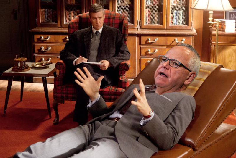 Tim Walz On The Couch Blank Meme Template