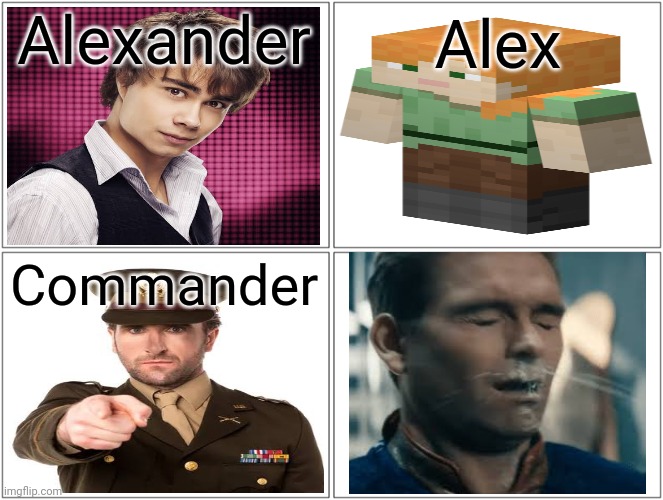 Homelander Homel | Alexander; Alex; Commander | made w/ Imgflip meme maker