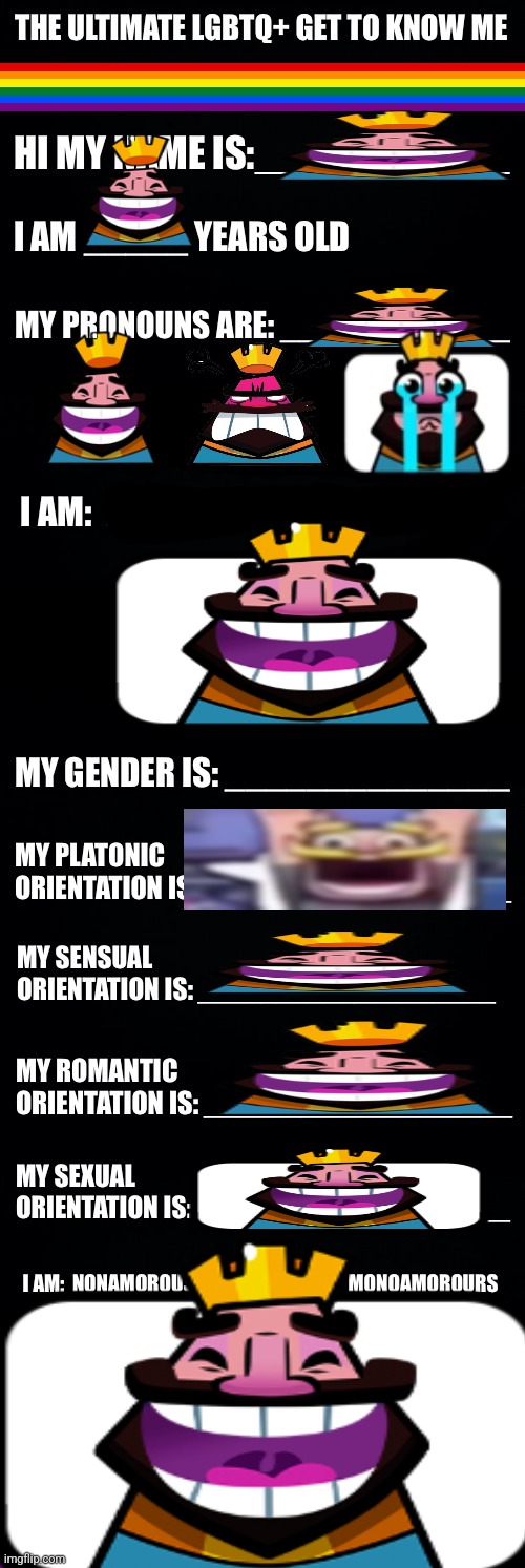 The ultimate LGBTQ+ get to know me | image tagged in the ultimate lgbtq get to know me | made w/ Imgflip meme maker