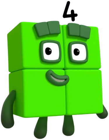 Numberblocks' 4 (2017) Blank Meme Template