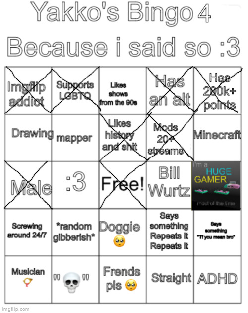 Mid bingo | image tagged in yakko's bingo v4 | made w/ Imgflip meme maker