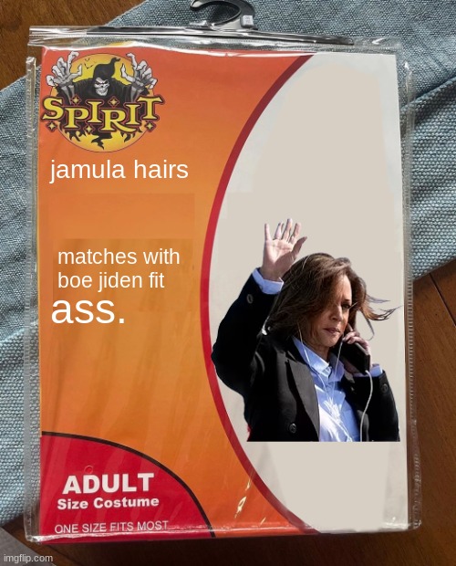 Spirit Halloween | jamula hairs; matches with boe jiden fit; ass. | image tagged in spirit halloween | made w/ Imgflip meme maker