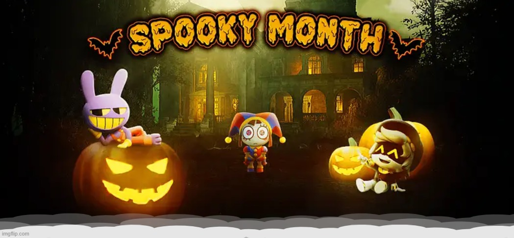 Glitch Inn Spooky Month poster | made w/ Imgflip meme maker