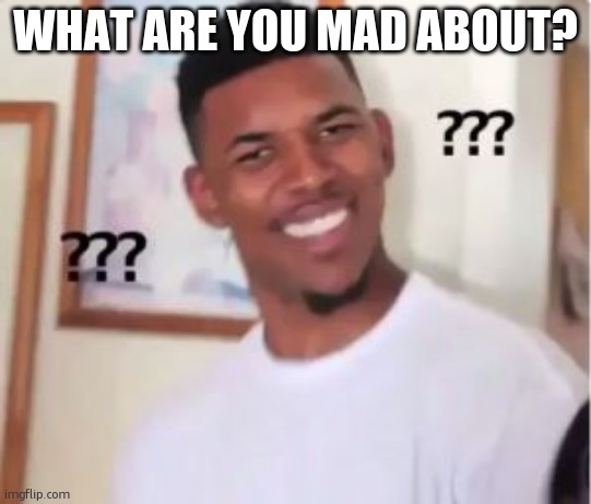 Nick Young | WHAT ARE YOU MAD ABOUT? | image tagged in nick young | made w/ Imgflip meme maker