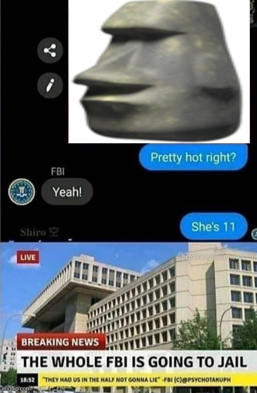 The whole FBI is going to jail | image tagged in the whole fbi is going to jail | made w/ Imgflip meme maker