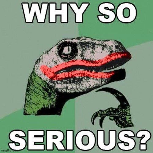 Why so serious | image tagged in why so serious | made w/ Imgflip meme maker