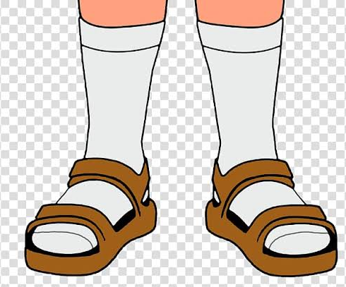 Socks and sandals Blank Meme Template