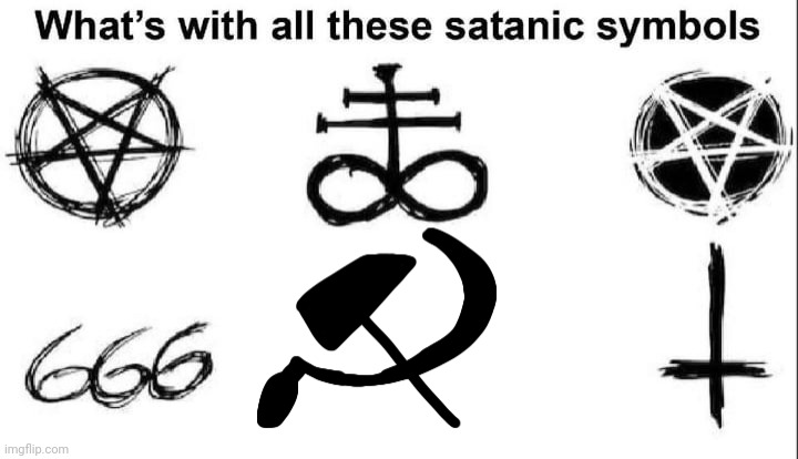 Evil Soviet Union | image tagged in ussr,satanism,satan,soviet union,memes,funny | made w/ Imgflip meme maker