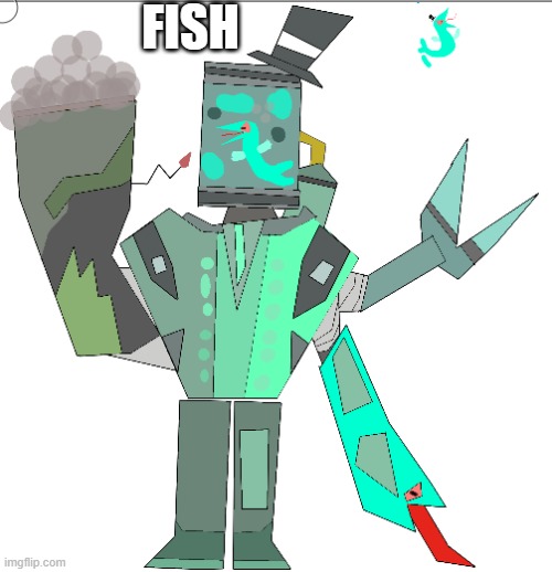 fish | FISH | image tagged in robot | made w/ Imgflip meme maker