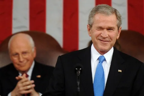 Dick Cheney and George W Bush Blank Meme Template