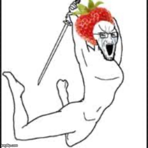 strawberry invader | image tagged in strawberry invader | made w/ Imgflip meme maker