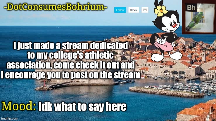 As long as you follow the rules (p.s. Filipino Imgflippers are highly encouraged) | I just made a stream dedicated to my college's athletic association, come check it out and I encourage you to post on the stream; Idk what to say here | image tagged in -dotconsumesbohrium- announcement template,sports,new stream,philippines | made w/ Imgflip meme maker