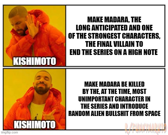 Alies BS | image tagged in naruto,madara,kaguya | made w/ Imgflip meme maker