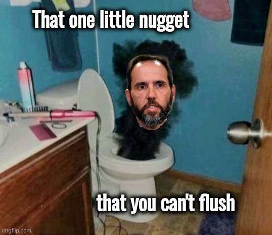 Turdburglar | That one little nugget that you can't flush | image tagged in turdburglar | made w/ Imgflip meme maker