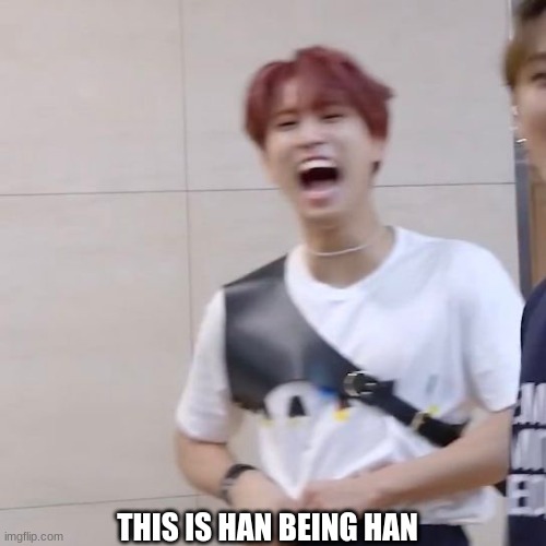 lol ngl han is always loud | THIS IS HAN BEING HAN | image tagged in han,loud | made w/ Imgflip meme maker