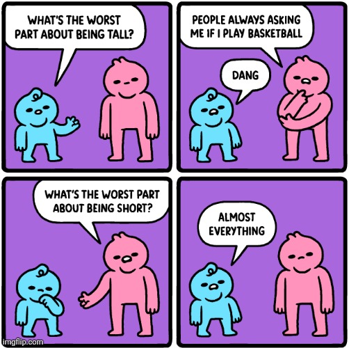 Tall/Short | image tagged in tall,short,basketball,comics,comics/cartoons,height | made w/ Imgflip meme maker