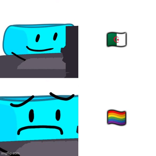 Algeria | 🇩🇿; 🏳️‍🌈 | image tagged in bracelity reaction | made w/ Imgflip meme maker