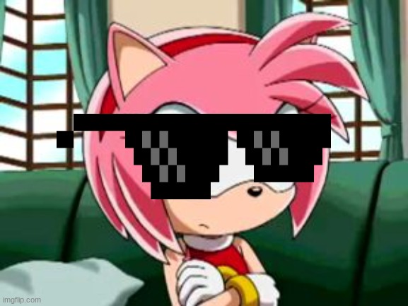 Unamused Amy Rose | image tagged in unamused amy rose | made w/ Imgflip meme maker