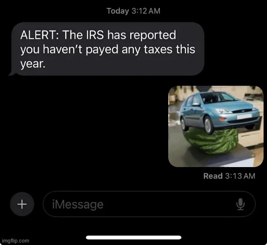 IRS report - Imgflip