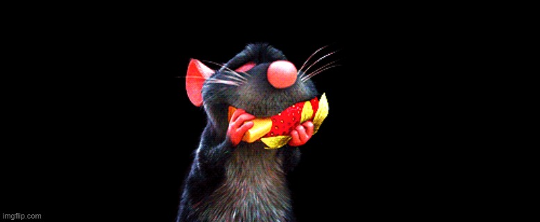 Ratatouille Mouse Eating Two Things | image tagged in ratatouille mouse eating two things | made w/ Imgflip meme maker