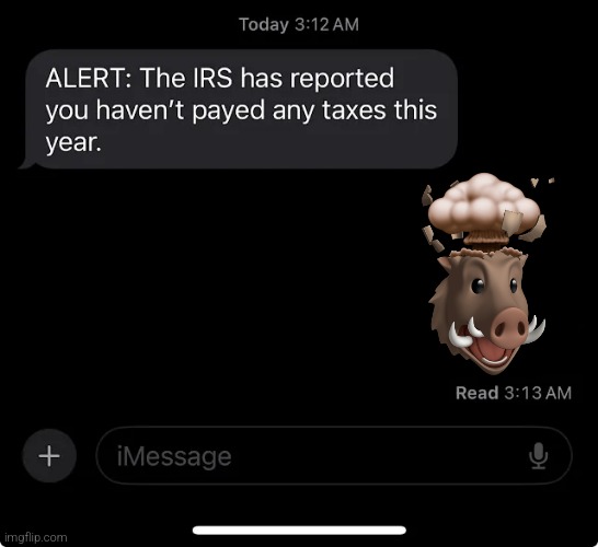 IRS report | made w/ Imgflip meme maker