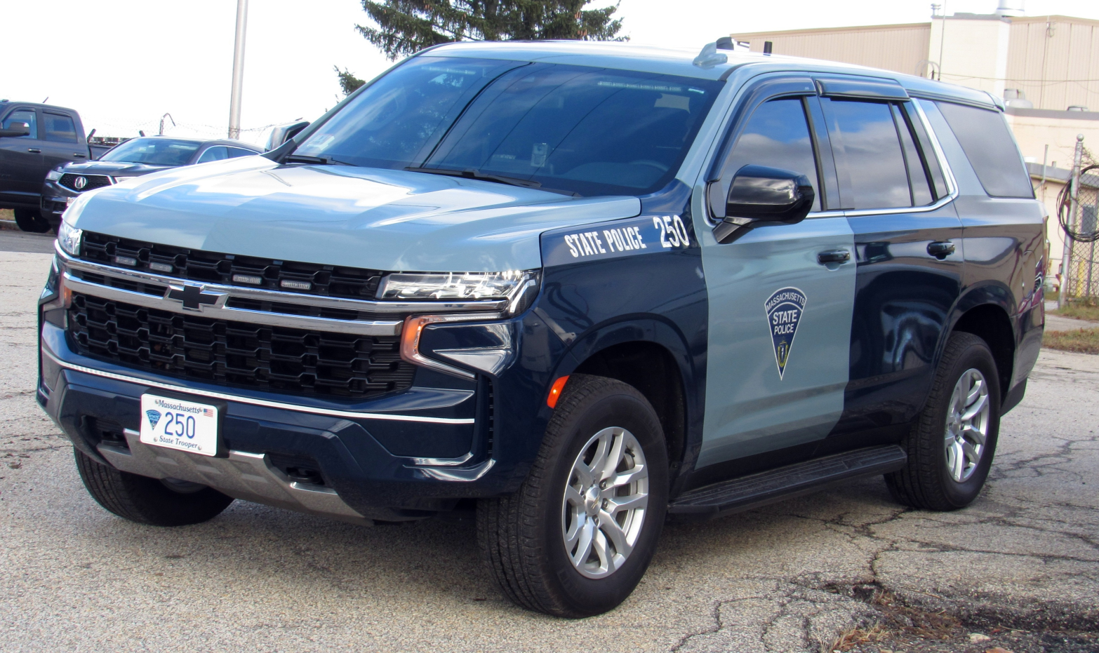 massachusetts state police car Blank Meme Template