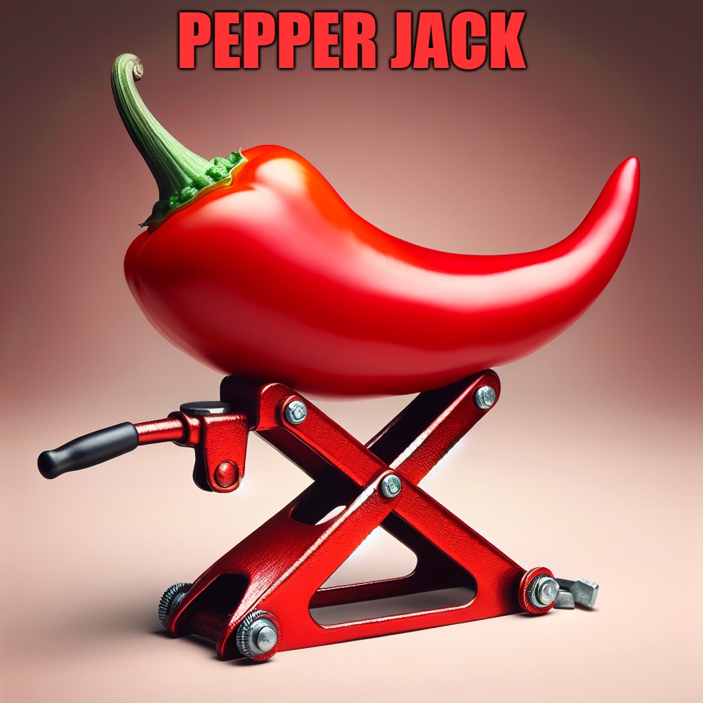 pepper jack | PEPPER JACK | image tagged in pepper jack,kewlew | made w/ Imgflip meme maker