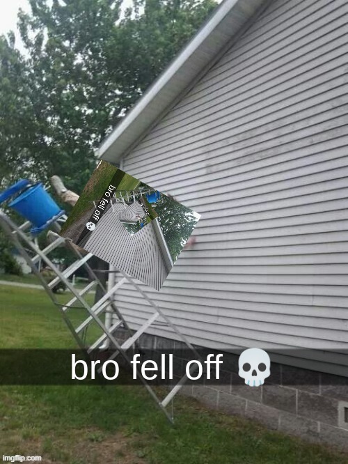 bro fell off | image tagged in bro fell off | made w/ Imgflip meme maker