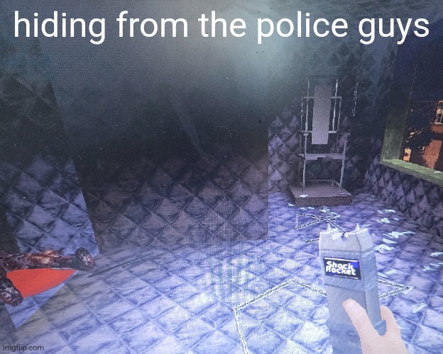 hiding from the police guys | made w/ Imgflip meme maker
