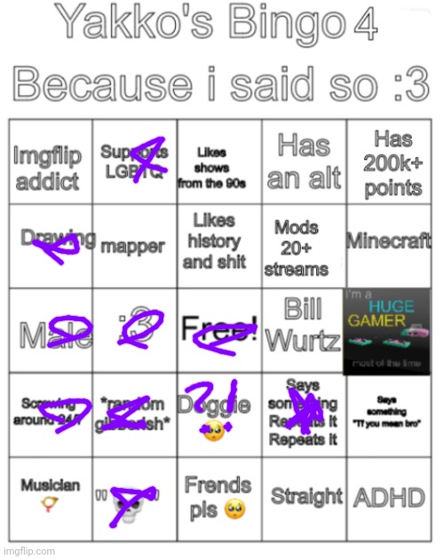 Yakko's bingo V4 | image tagged in yakko's bingo v4 | made w/ Imgflip meme maker