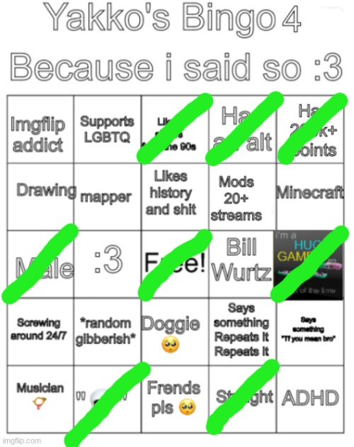 Yakko's bingo V4 | image tagged in yakko's bingo v4 | made w/ Imgflip meme maker