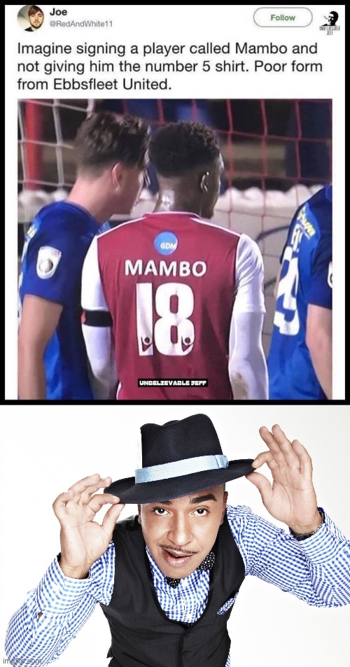 A little bit of | image tagged in lou bega,mambo,high five | made w/ Imgflip meme maker