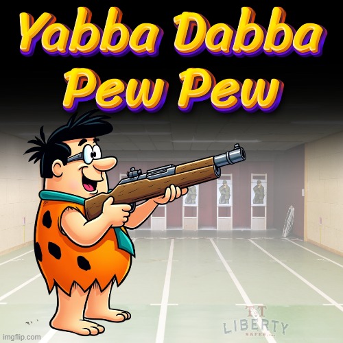 2nd Amendment | image tagged in guns,memes,pew pew pew,fred flintstone,imgflip humor | made w/ Imgflip meme maker