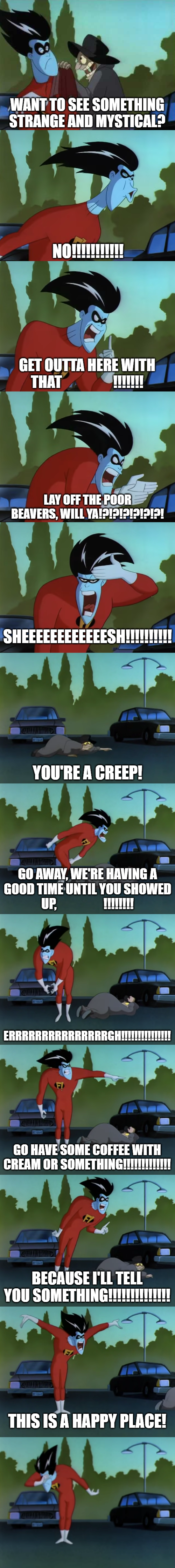 High Quality Freakazoid And Creeps Blank Meme Template