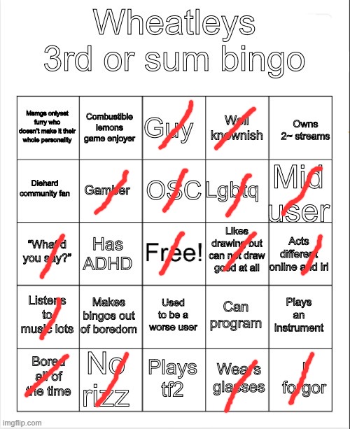 Muh bingo | image tagged in muh bingo | made w/ Imgflip meme maker