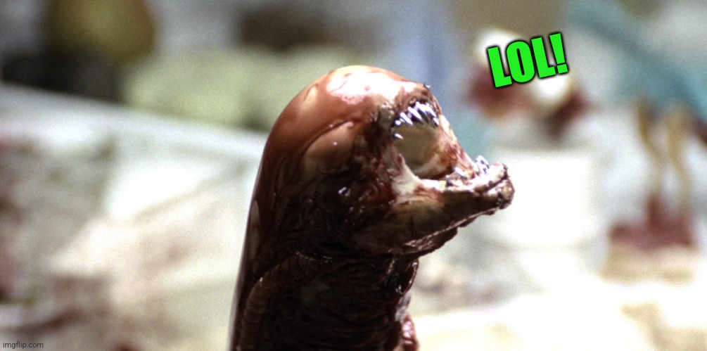 Alien | LOL! | image tagged in alien | made w/ Imgflip meme maker