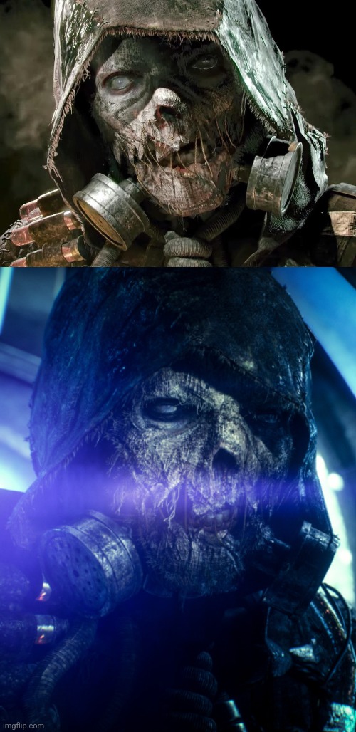 Can we just talk about how terrifying Scarecrow looks in Arkham Knight | made w/ Imgflip meme maker
