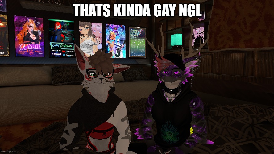 gay men | THATS KINDA GAY NGL | image tagged in gay,men,furry,funny | made w/ Imgflip meme maker