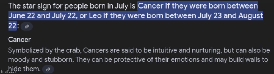 Jesus, that's me to a tee (I was born on July 2, so I'm a Cancer apparently) | made w/ Imgflip meme maker