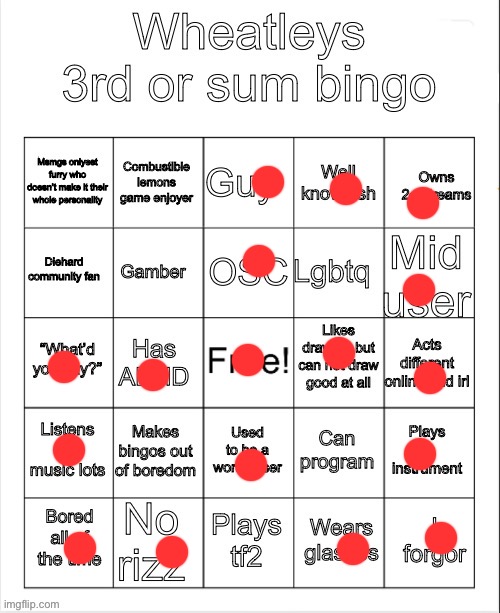 Muh bingo | image tagged in muh bingo | made w/ Imgflip meme maker