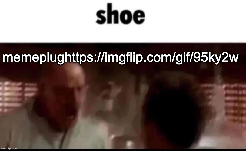 Waltuh shoe | memeplughttps://imgflip.com/gif/95ky2w | image tagged in waltuh shoe | made w/ Imgflip meme maker