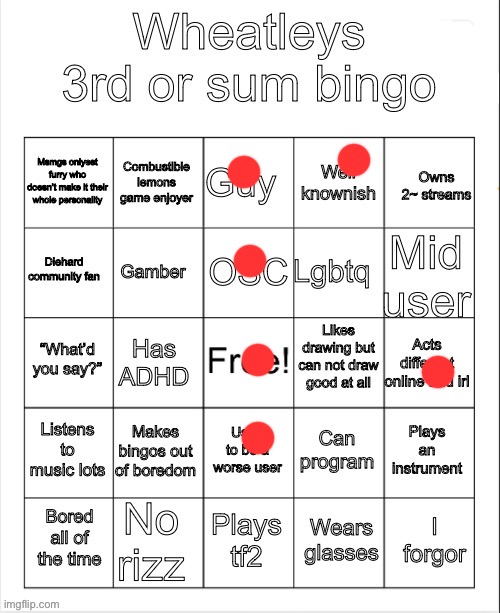 Muh bingo | image tagged in muh bingo | made w/ Imgflip meme maker