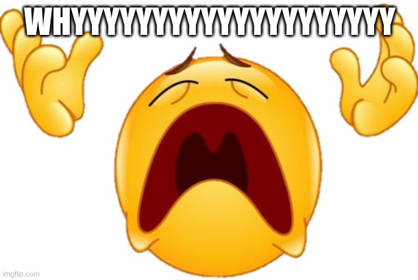 Why Emoji | WHYYYYYYYYYYYYYYYYYYYY | image tagged in why emoji | made w/ Imgflip meme maker