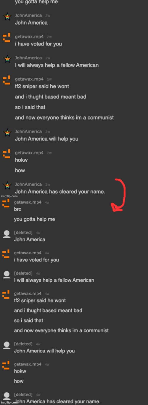 GUYS HE DELETED, AMERICA IS COOKED (i dont even live in America) | made w/ Imgflip meme maker